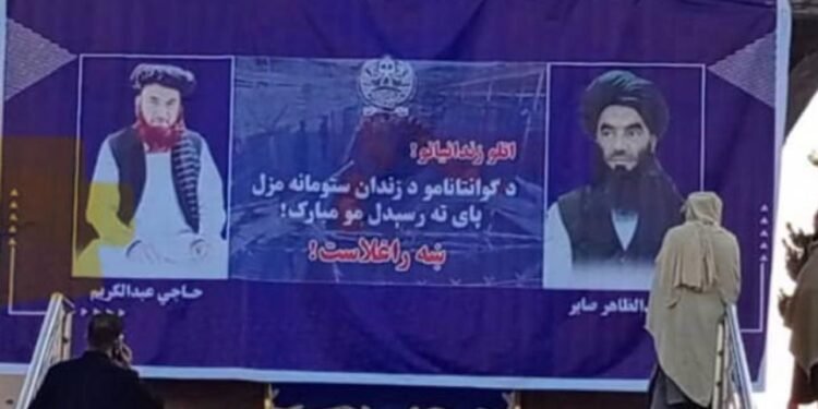 طالبان ایکی اعضاسی گوانتانامو قماقخانهسیدن آزاد اېتیلیب کابلگه کیلگن
