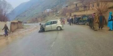 بدخشان‌نینگ ارگو تومنیده صادر بۉلگن ترافیکی حادثه عاقبتیده ۸ کیشی اۉلیب و یره‌لنگن