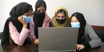 امریکا ایلچی‌لیگی افغانستان فقرالریگه آنلاین اوقیش زمینه‌سینی یره‌تَدی