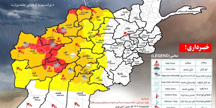 افغانستان نینگ ۱۷ ولایتیده یاغینگرچیلیک کوزه‌تیله‌دی