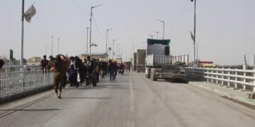 ایران بیلن افغانستان چېگره‌سی نیمروز ولایتیده یاپیلدی