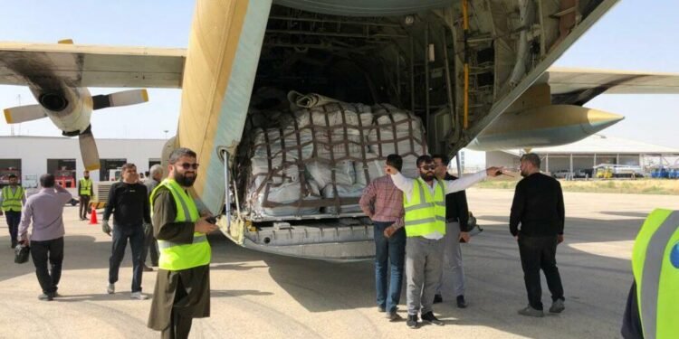 ایران مملکتی افغانستان‌‌ده سوو تاشقینلریدن زیان کورگنلر اوچون یاردم یوباردی