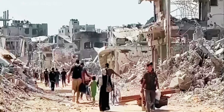 غزه‌ده کمیده ۶۰ انسان‌ جسدی تاپیلگن