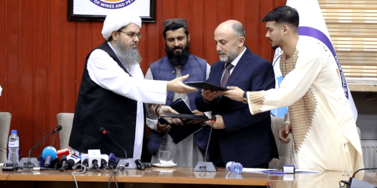 طالبان جوزجانده گاز ایشلب چیقاریش توغریسیده شرطنامه امضالدی