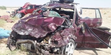 فاریاب‌ده اۉلیملی ترافیکی بیر حادثه یوز بېرگن