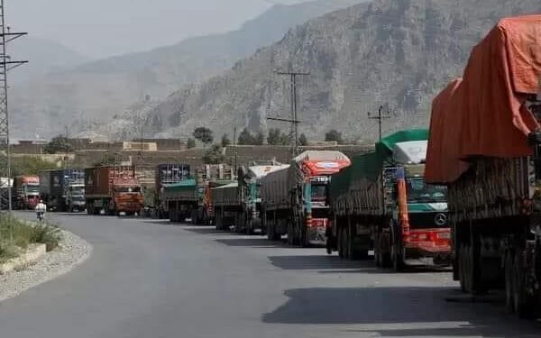 تورخم‌ده یوزلرچه یوک تاشووچی موتر تۉخته‌تیلیب قۉییلگن