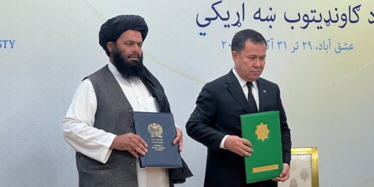 طالبان و ترکمنستان اقتصادی کیلیشوو امضالگن
