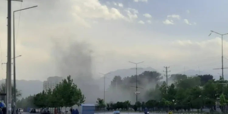 کابلدهگی پارتلش قربانلری سابق حکومت دوریدن قالگن سارنواللر ایکن