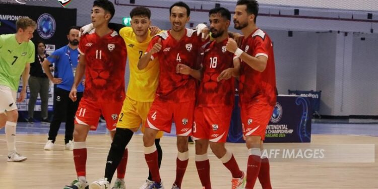 افغانستان فوتسال تیرمه جماعهسی نیوزلند برابریده غلبه قازاندی