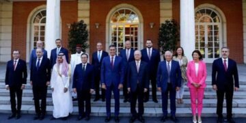 مادرید شهریده‌گی ییغین یکونی؛ اشتراکچیلر غزه اوروشی یکونلنیشی‌گه تاکید قیلدی