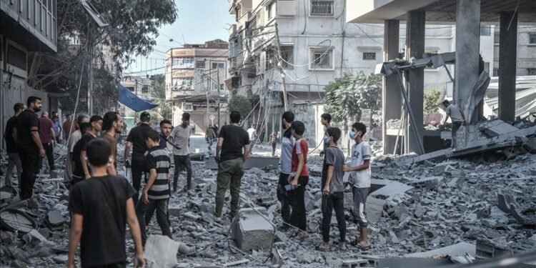 اسراییل نینگ غزه‌ده‌گی ینگی هجومی ۱۰۰ کیشی اۉلیب و یره‌لنیشیگه باعث بۉلدی