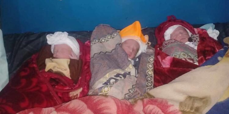 جوزجان‌ده بیر آنه اوچ ایگیزک دنیاگه کېلتیردی