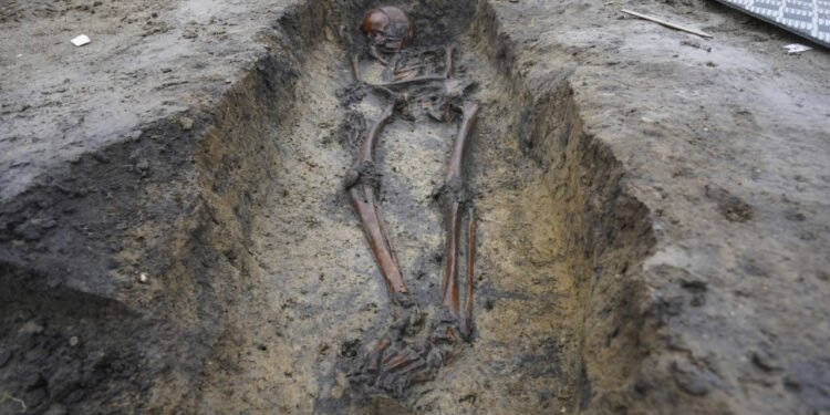 دنمارکده «وایکینگلر» دوریگه تېگیشلی ۵۰ گه یقین اسکلیت تاپیلدی