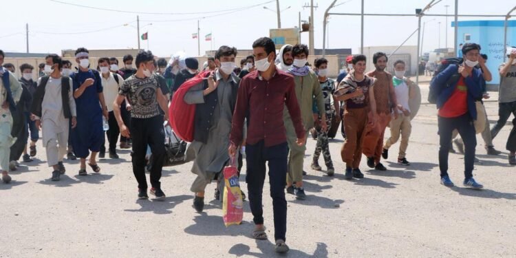 ایران اۉتگن ۸ آی جریانیده ۲۳ مینگ‌دن آرتیق مهاجرنی افغانستان‌گه قیترگن