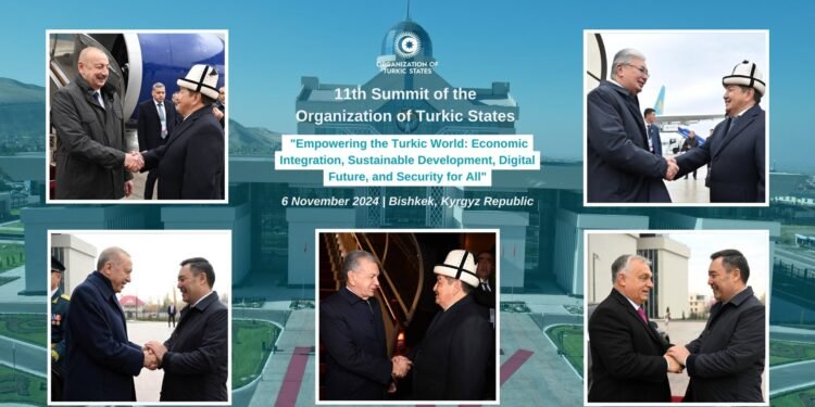 تورک دولتلری نینگ رهبرلری بیشکک شهری‌گه ییتیب کېلدی