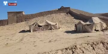 باله‌لری چادر تگیده سبق اۉقیب تورگن «آق‎‌جر» اهالیسی آغیر احوال‌ده دیر