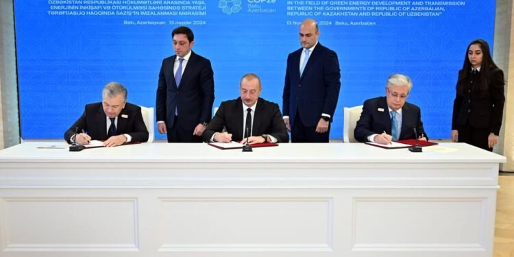 اۉزبېکستان، قزاقستان و آذربایجان آره‌سیده «یشیل انرژی» لایحه‌سی باشلندی