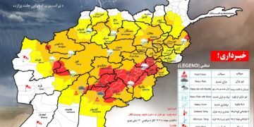 افغانستان ۳۳ ولایتیده اېرته یامغیر و قار یاغیشی کوتیله‌دی