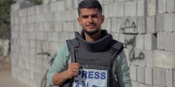 غزه‌ده تورکیه‌لیک «آنادولو» یېتکیرمه‌سی نینگ ژورنالیستی اسراییل هجومی‌ده جان بېرگن