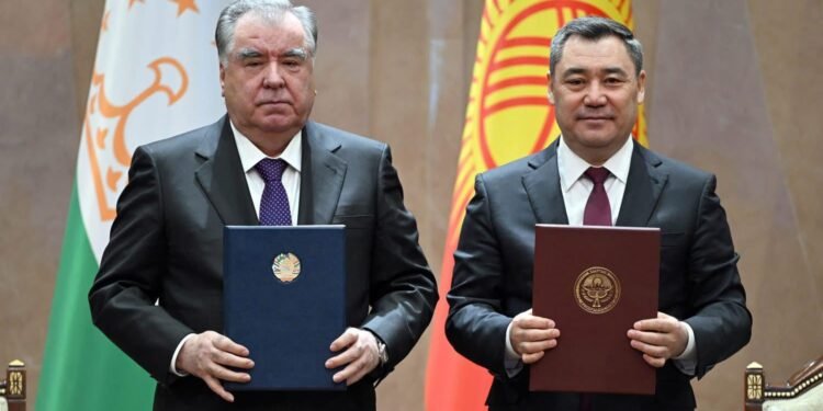 قرغیزستان و تاجکستان آره‎‌سیده چیگره کیلیشووی امضالندی