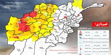 افغانستان ۱۵ ولایتیده قار و یامغیر یاغیشی کوتیله‌دی