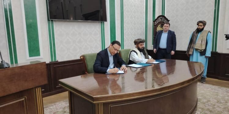 طالبان اۉزبېکستان‌لیک کمپنیه بیلن حیرتان تیمیر-یۉلی اوچون شرطنامه امضا قیلدی