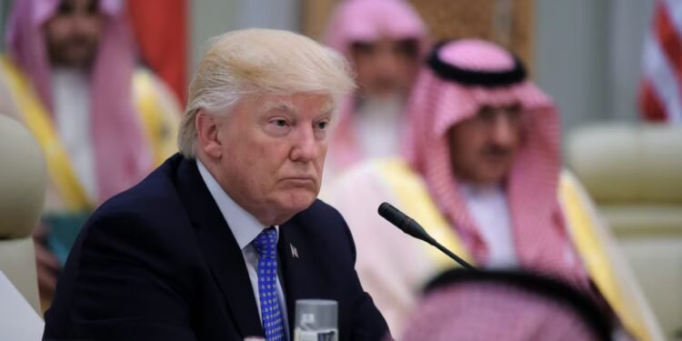ترامپ سعودی عربستانگه باریب قورال ساتیشنی ریجهلشتیرگن