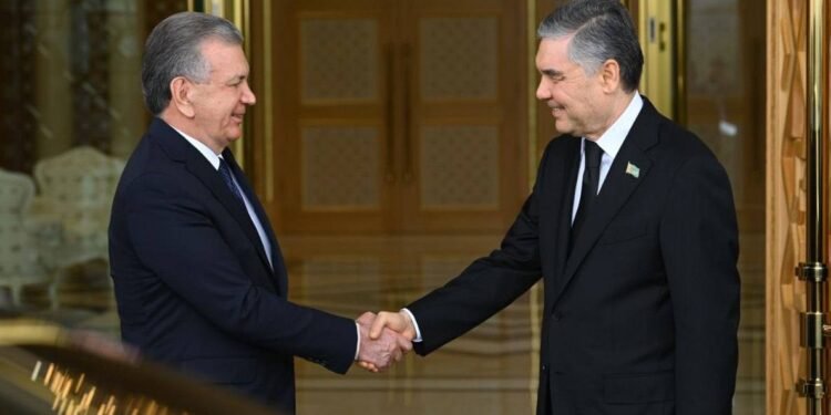 تورکمنستان ملی رهبری رسمی تشریف بیلن بوگون اۉزبېکستان کېله‌دی