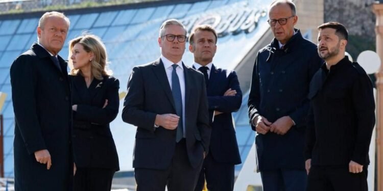 فرانسه، جرمنی، بریتانیا و پولند رهبرلری بیرگه‌لیکده اوکراین‌گه سفر قیلدی