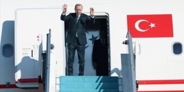 تورکیه جمهور باشلیغی رجب طیب اردوغان آذربایجان‌گه سفر قیلدی