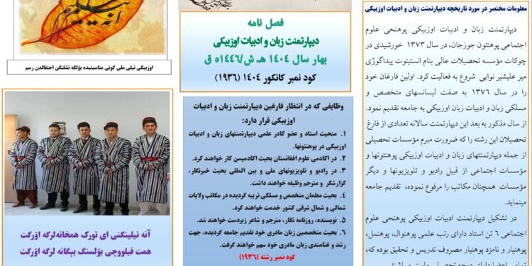 جوزجان‌ بیلیم یورتی طلبه‌لر یاش‌لرنی اۉزبېک تیلی و ادبیات‌نی تَن‌لش‌گه ترغیب اېتماقده