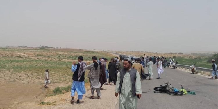 جوزجانده یوز بېرگن یۉل حادثهسیده اوچ کیشی جان بېرگن