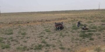 فاریاب‎‌ده ترافیکی حادثه؛ عیاللر شامل ۷ کیشی اۉلیب و یره‎‌لنگن