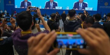 چین‌ میزبان‌لیگیده شانگهای تشکیلاتی رهبرلری‌نینگ ییغینی باشلندی