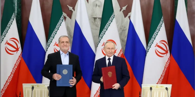 روسیه و ایران اۉرتهسیدهگی استراتیژیک همکارلیک شرطنامهسی ایشگه توشیریلهدی