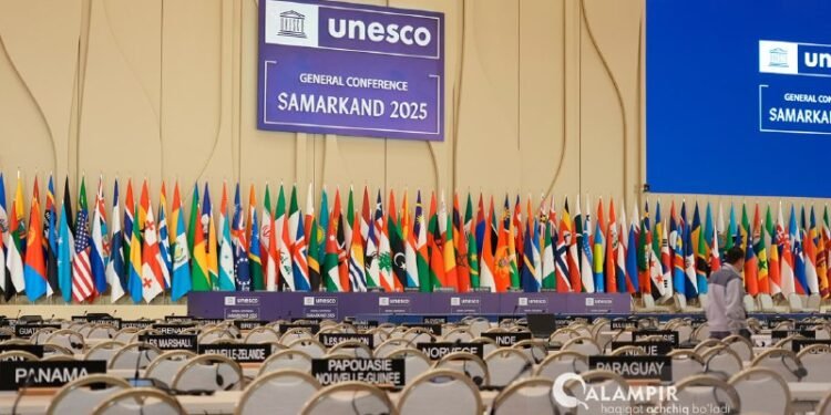 سمرقند میزبانلیگیده یونسکونینگ ییللیک عمومی کنفرانسی باشلندی