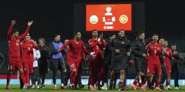 تورک فوتبالچیلرنینگ ییریک غلبه‌سی؛ تورکلر ۶ – ۱ حسابی بلغارستان‌نی مغلوب قیلدی