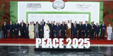 مصرنینگ شرم‌الشیخ شهریده دنیانینگ ۲۰ دن آرتیق دولت رهبری غزه حقیده صحبت‌لشدی