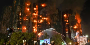 هنگ کنگده اۉلیملی یانغین؛ حاضرگچه ۵۵ کیشی جان بېریب و یوزلب کیشی یۉقالگن