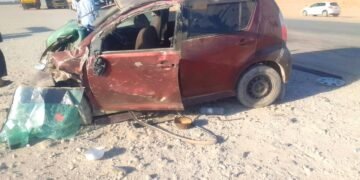 سمنگانده ترافیکی حادثه یوز بېریب ۸ کیشی اۉلیب و یره‌لندی