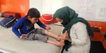 قیزیل خاچ: افغانستانده ۱۹مینگ‌ مییه فلجی‌گه چلینگن باله کوچلنتیرووچی خذمتلر آلدی