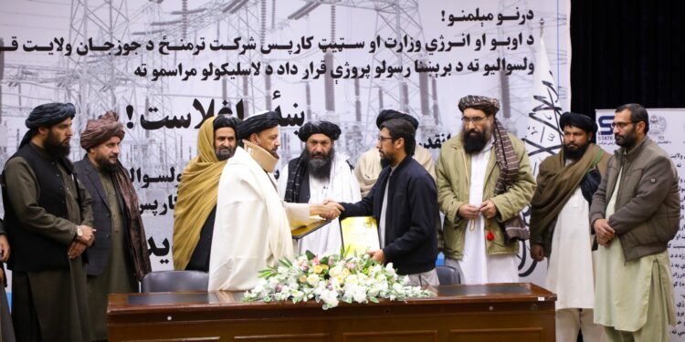 قوش‌تیپه و درزاب تومن‌لری اهالیسیگه برق یېتکزیش شرطنامه‌سی امضالندی