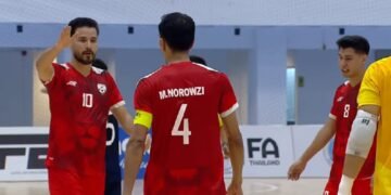 افغانستان فوتسال ملي جماعه‌سی کویت‌گه قرشی میدانگه توشه‌دی