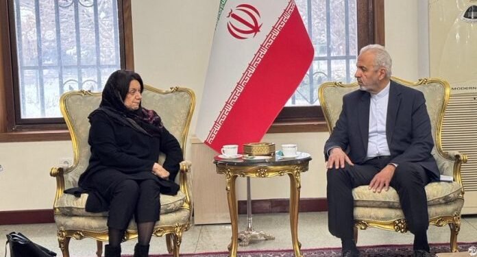 بیرلشگن ملتلر تشکیلاتی باش کاتبینینگ اۉرینباسری کابلده ایران اېلچیسی بیلن اوچرهشدی