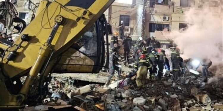 لبنان‌ده ییریک بیر بنا قوله‌شی نتیجه‌سیده ۹ کیشی جان بېردی