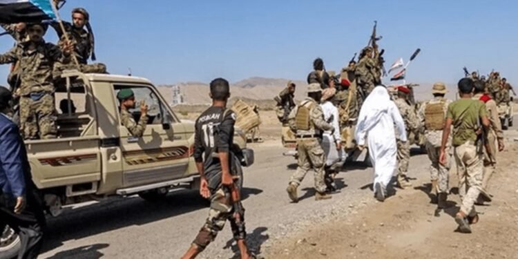 سعودی عربستان کوچلری یمندهگی ییریک حربی قرارگاهلر بیرینی اېگهلب آلگن