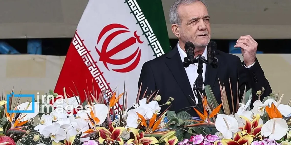 ایران جمهور باشلیغی بو مملکت امریکا و اروپانینگ حددن تشقری طلب‌لریگه تَن بېرمسلیگینی بیلدیردی