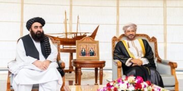 طالبان تشقی ایشلر وزیرلیگی امیرخان متقی عمان تشقی ایشلر وزیری بیلن صحبت‌لشگنیدن خبر بېردی