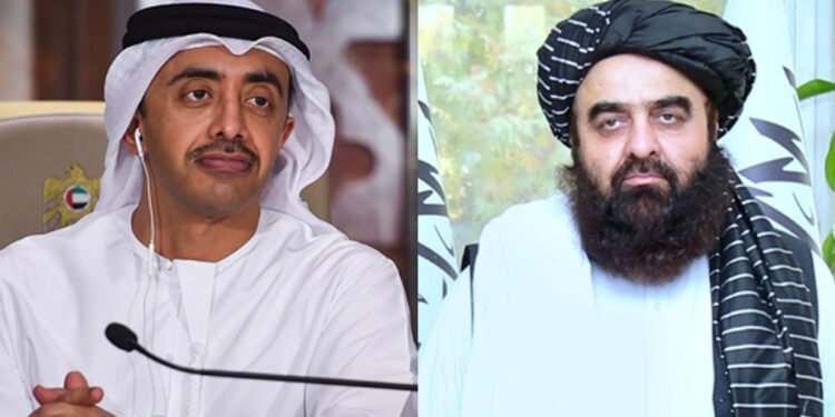 امیرخان متقی ېبیرلشگن عرب امیرلیکلری تشقی ایشلر وزیری عبدالله بن زاید آل نهیان بیلن تیلفونده گپلشدی