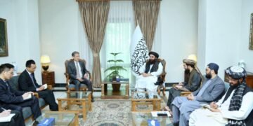 متقی و چین اېلچیسی طالبان و پاکستان اوروشی خصوصیده اوچرهشدی